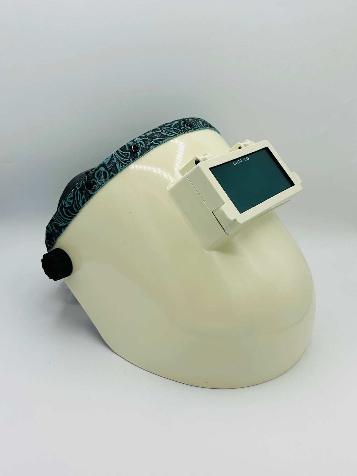 White Pipeliner Teal Floral