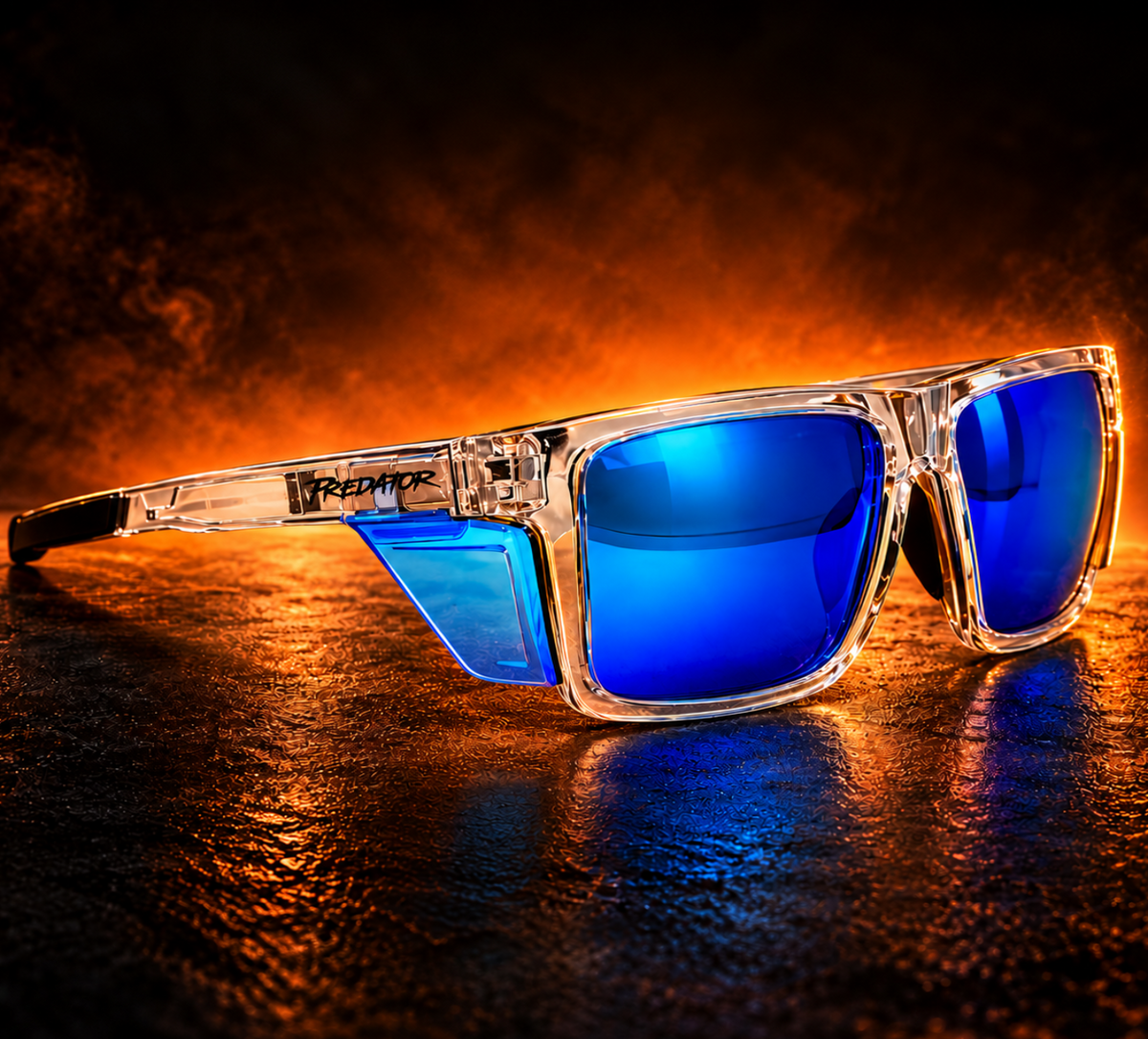 Predator Safety Glasses Blue
