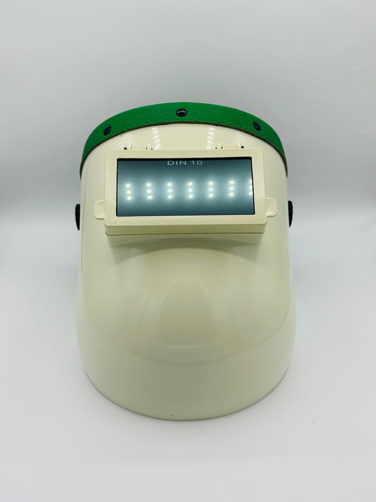 White Pipeliner Green Leather