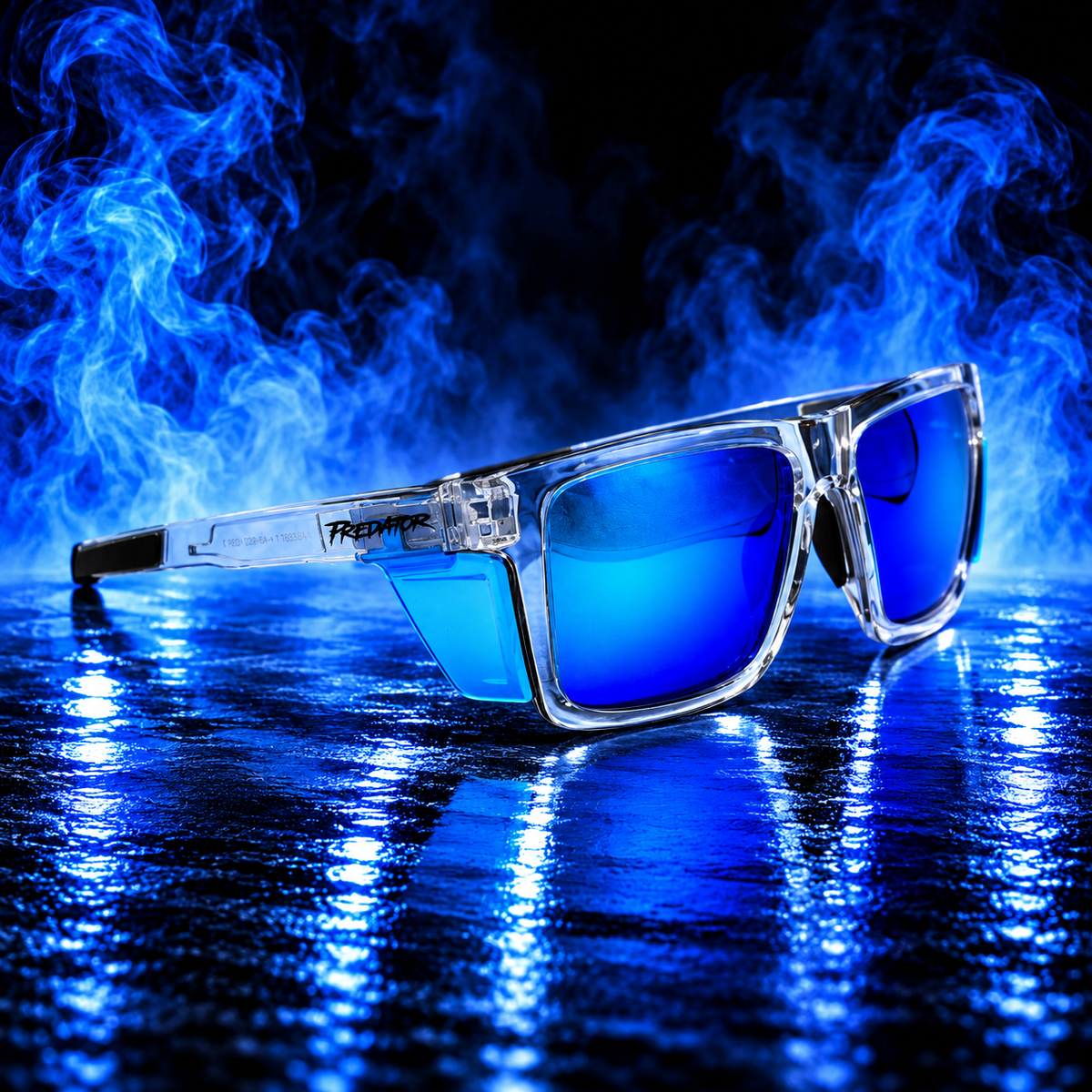 Predator Safety Glasses Blue