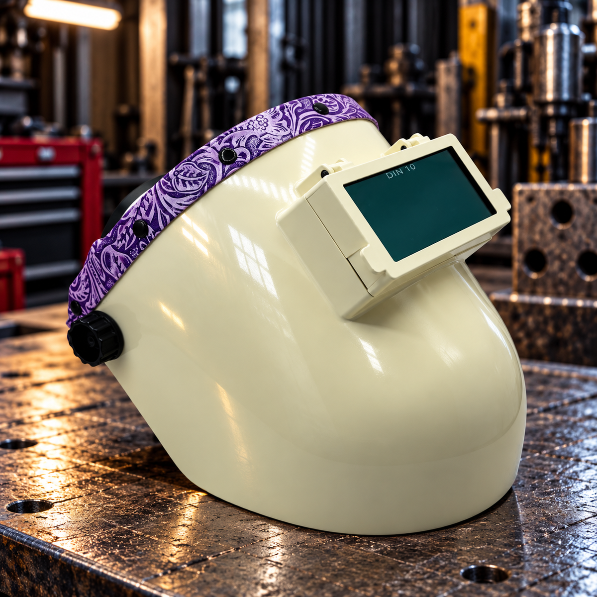 White Pipeliner Purple Floral