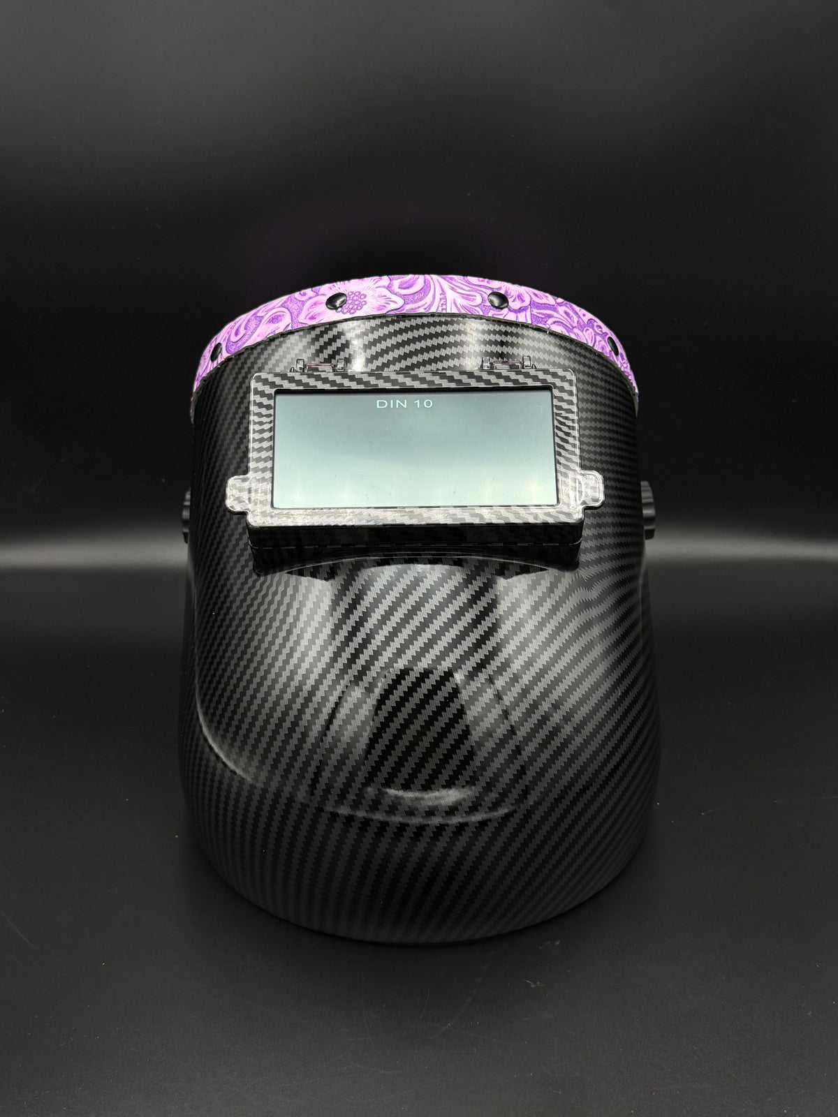 Carbon Fiber Pattern Pipeliner Purple Floral