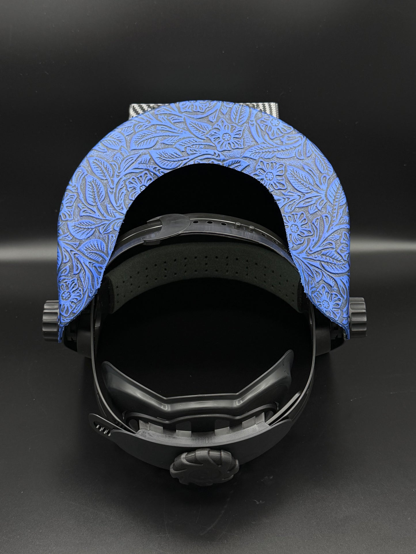 Carbon Fiber Pattern Pipeliner Blue Floral