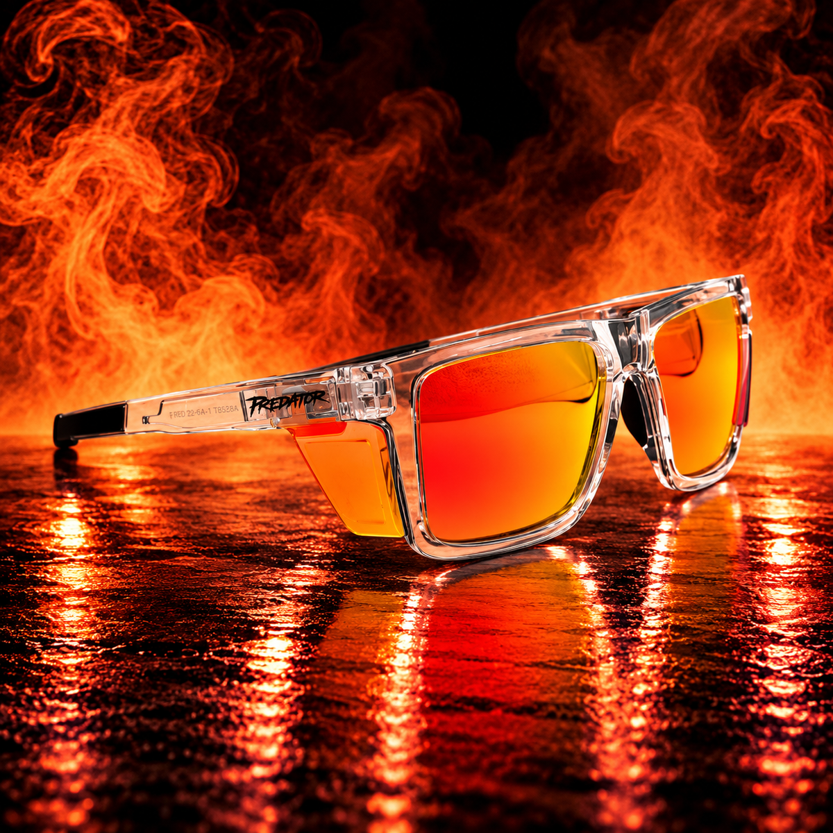 Predator Safety Glasses Orange