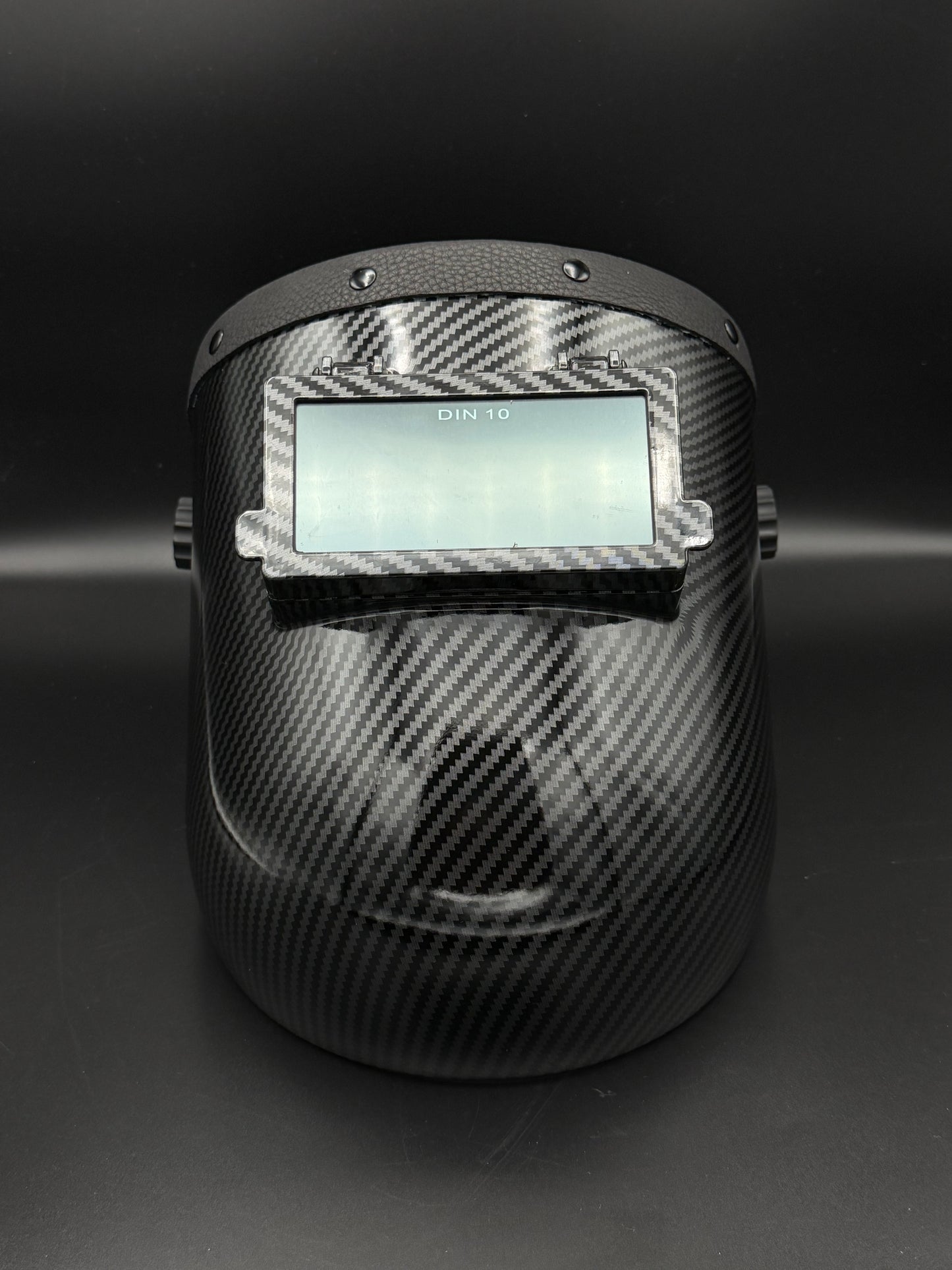 Carbon Fiber Pattern Pipeliner Black Leather