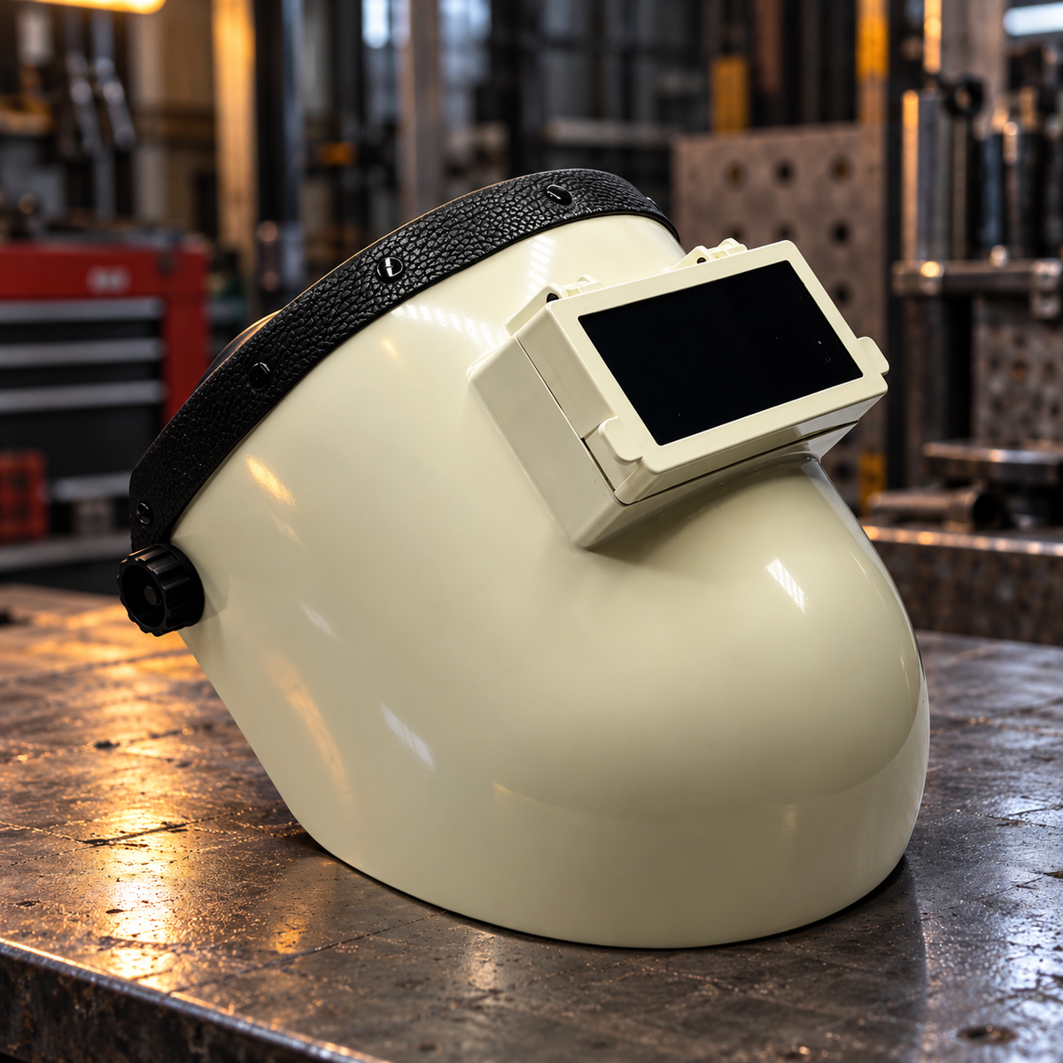 White Pipeliner Black Leather