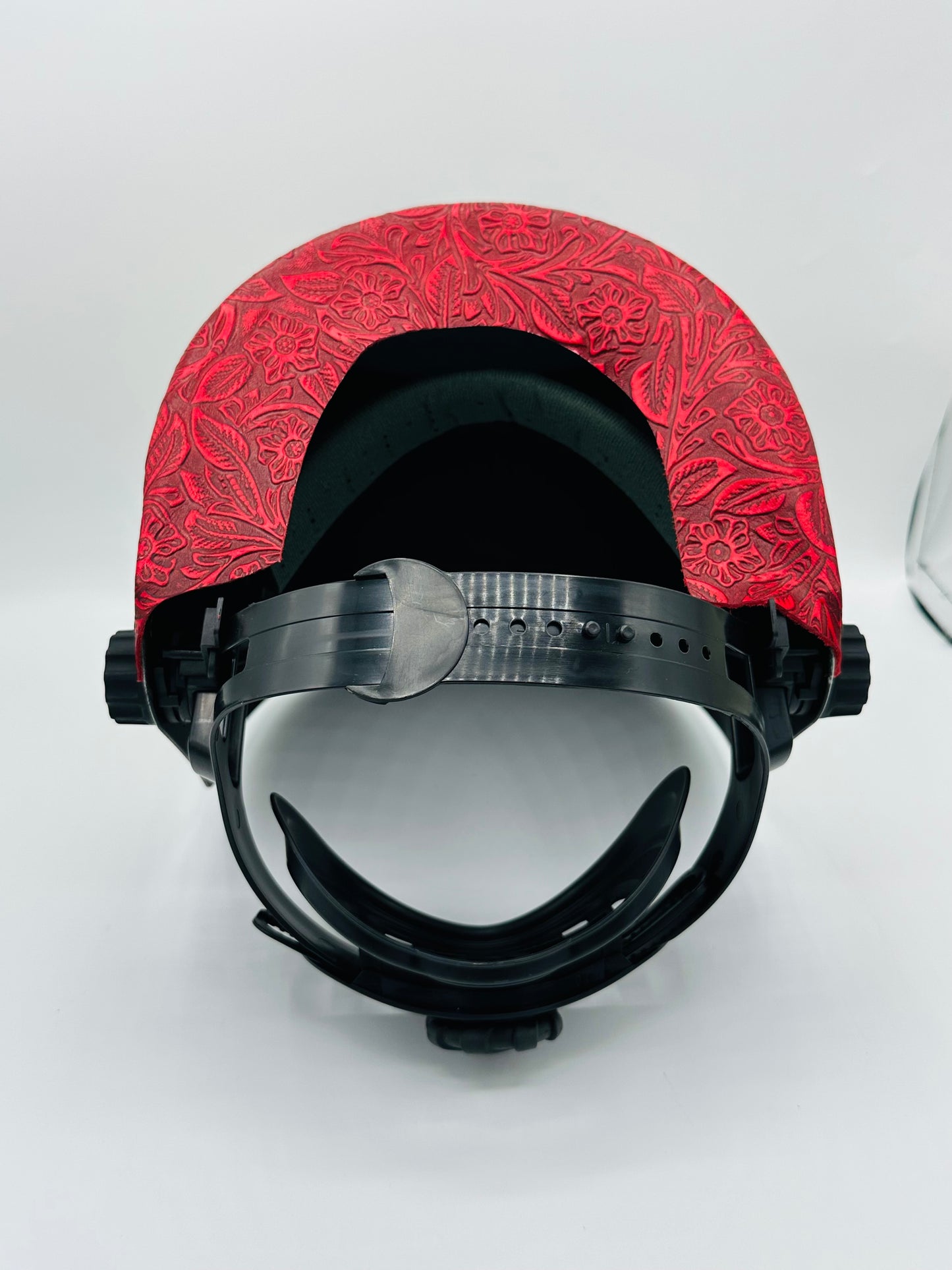 AG Sugar Scoop with Red Floral Leather