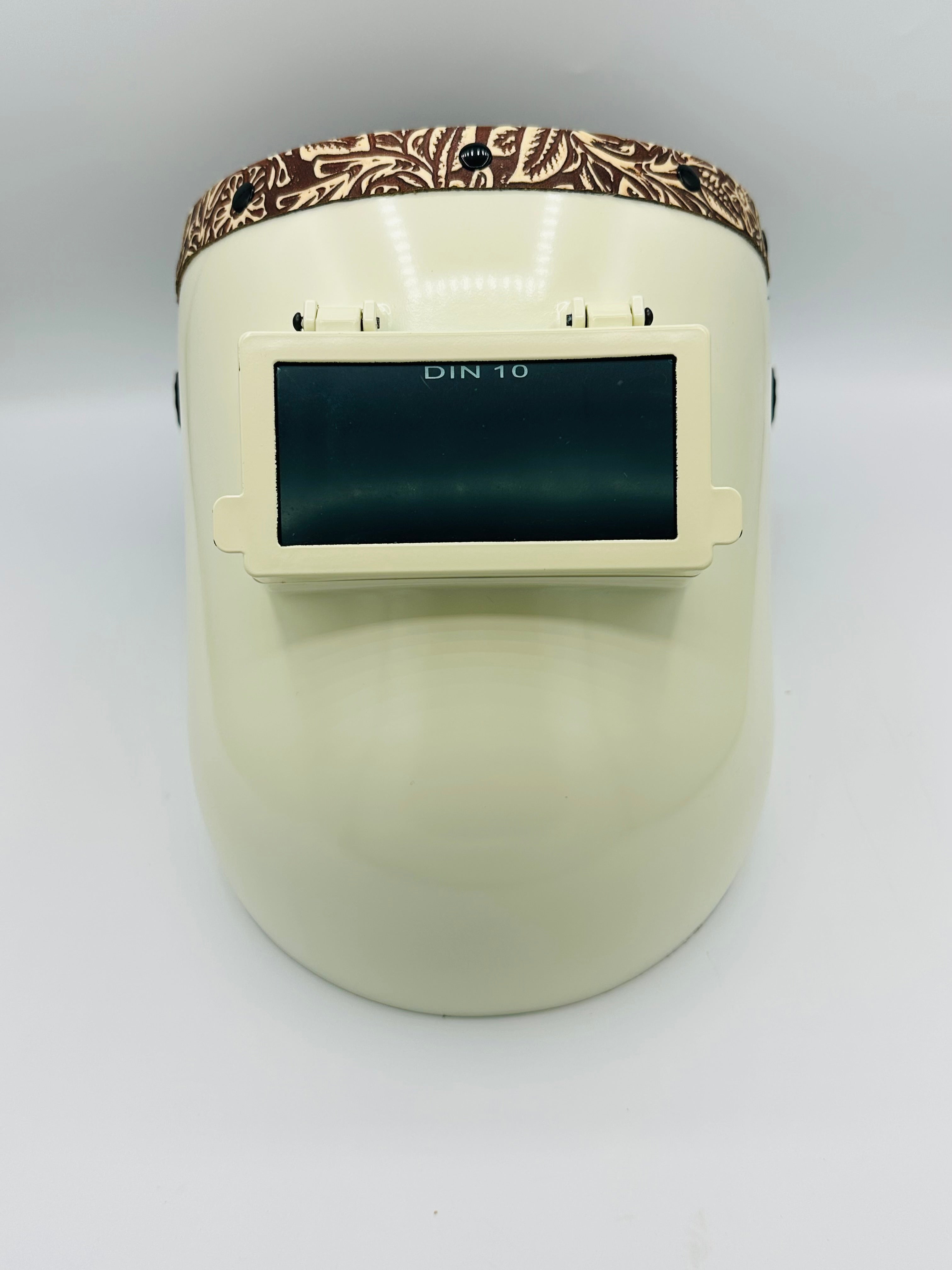 White Pipeliner Brown Floral