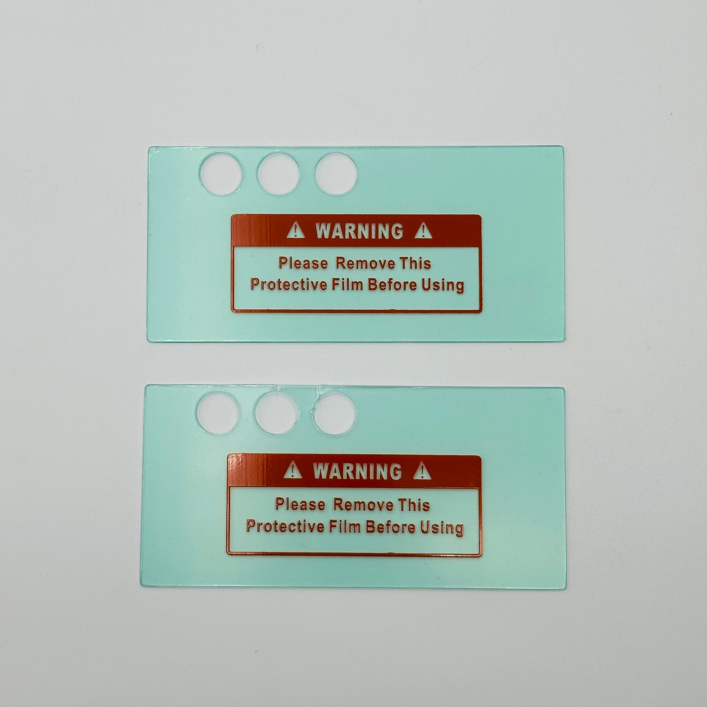 Clear Lens Set with Button Cut Out (NOT COMPATIBLE WITH APEXAMBER)