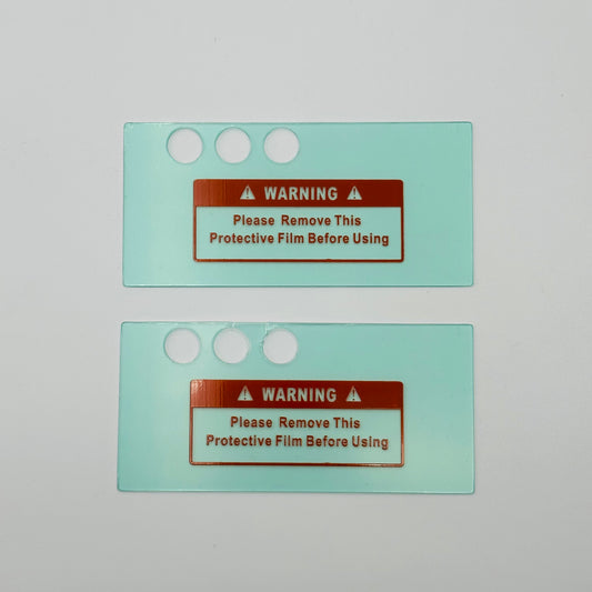 Clear Lens Set with Button Cut Out (NOT COMPATIBLE WITH APEXAMBER)