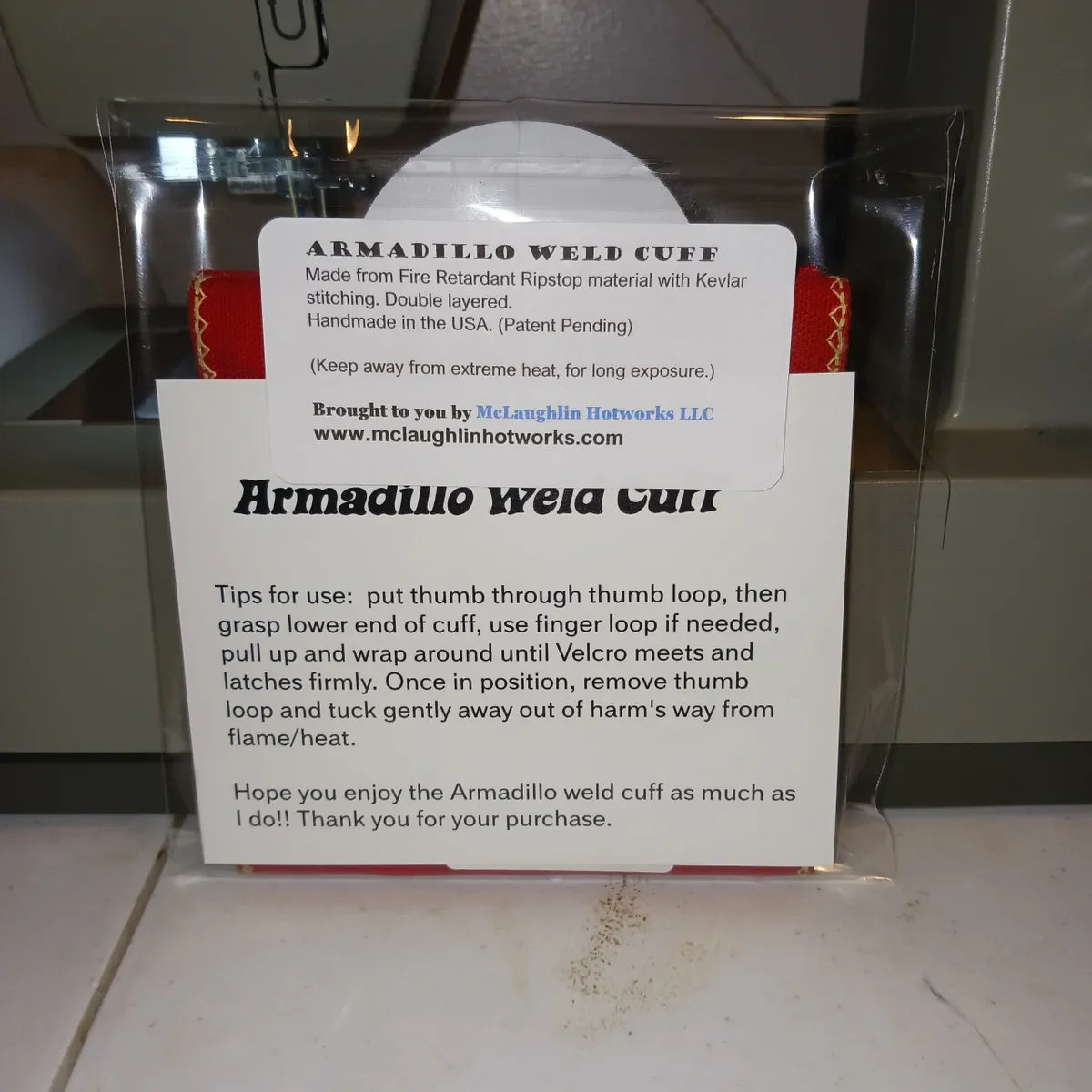 Armadillo Weld Cuff (Duck Cotton) Speciality